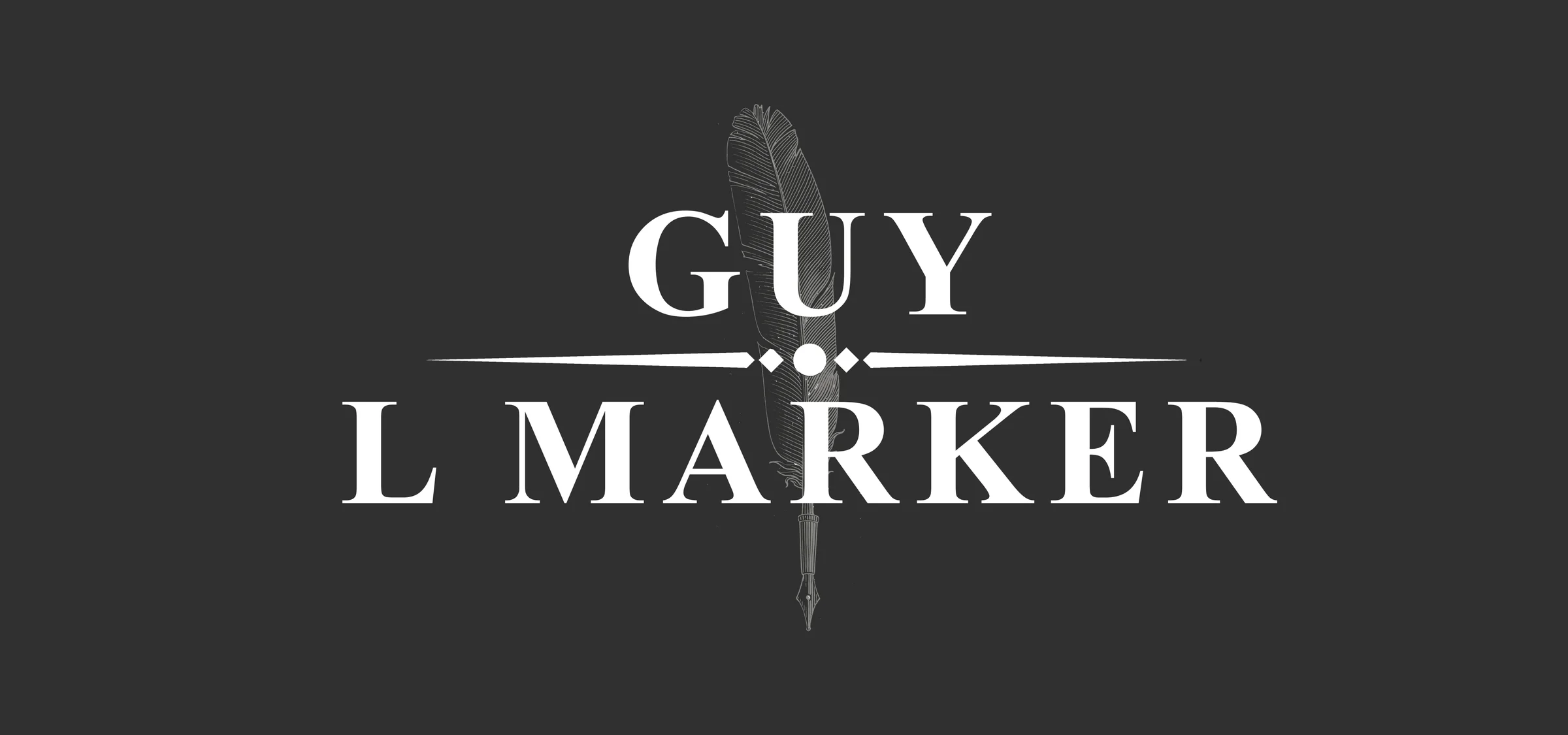 Guy L. Marker feather quill logo